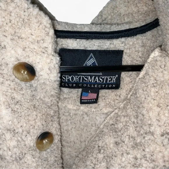 Sportsmaster Club Collection Apple logo Sherpa Pullover | Size L | Made in USA - Picture 2 of 8